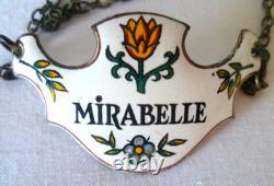 10 Anciennes Plaques Émaillées Pour Bouteille Liqueur Alcool