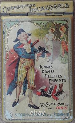 1591 1 X Carnet Tole Lithographie Grun Chaussures Incroyable 6 X 10