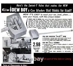 (1958) 2-Verso Dew-Boy éponges en magasin Publicité Boutique Affichage avec boîte d'origine