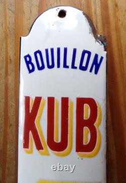1 Plaque émaillée de propreté BOUILLON KUB