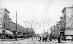 2 belles plaques de rue émaillées New-York Brooklyn USA CHESTNUT STREET 1950