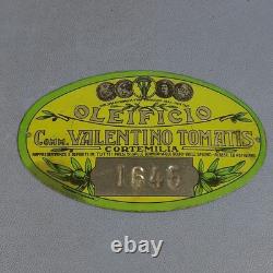 3 Plaque Publicitaire Étain Martini Huile Corradi Tomatis Vintage Xx Seconde