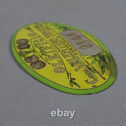 3 Plaque Publicitaire Étain Martini Huile Corradi Tomatis Vintage Xx Seconde