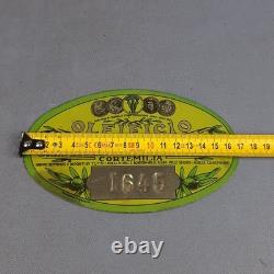 3 Plaque Publicitaire Étain Martini Huile Corradi Tomatis Vintage Xx Seconde