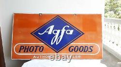 AGFA Agfa Photo Goods Double Face Advt. Panneau de signalisation en