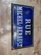 ANCIENNE GRANDE PLAQUE DE RUE EMAILLEE MICHEL Renault A Saisir