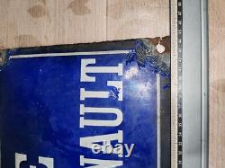 ANCIENNE GRANDE PLAQUE DE RUE EMAILLEE MICHEL Renault A Saisir