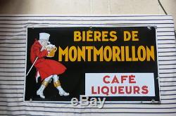 Ancienne Plaque Biere De Montmorillon