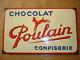 ANCIENNE PLAQUE EMAILLEE CHOCOLAT POULAIN