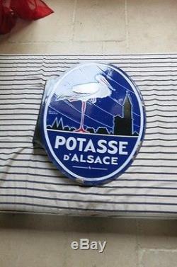 Ancienne Plaque Emaillee Potasse D Alsace