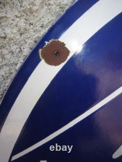 ANCIENNE PLAQUE EMAILLEE POTASSE D'ALSACE HANS DIMENSION 80x59,5cm G FORMAT RARE