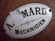 ANCIENNE PLAQUE EMAILLEE m&eacute;canicien