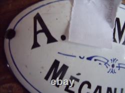 ANCIENNE PLAQUE EMAILLEE mécanicien