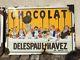 ANCIENNE PLAQUE EMAILLE DELESPAUL HAVEZ Chocolat Lille