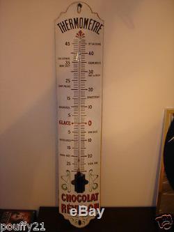 Ancien Thermometre Emaillee Des Chocolat Revillon En Bon Etat