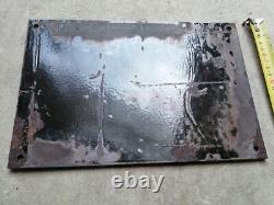 AR3 Ancienne plaque émaillée DÉFENSE DE FUMER ET DE CRACHER 20 X 30cm