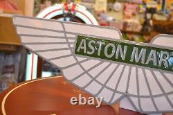 ASTON MARTIN Plaque émaillée automobiles bombée enamel sign