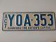 AUSTRALIA CANBERRA ACT License Plate plaque immatriculation VINTAGE