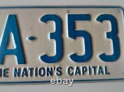 AUSTRALIA CANBERRA ACT License Plate plaque immatriculation VINTAGE