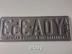 AUSTRALIA CANBERRA ACT License Plate plaque immatriculation VINTAGE