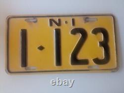 AUSTRALIA NORFOLK ISLAND License Plate plaque immatriculation 1960's RARE