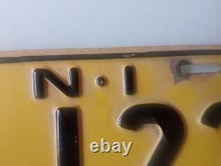 AUSTRALIA NORFOLK ISLAND License Plate plaque immatriculation 1960's RARE