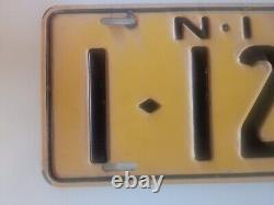 AUSTRALIA NORFOLK ISLAND License Plate plaque immatriculation 1960's RARE