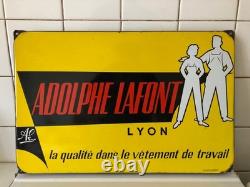 Adolphe Lafont Ancienne Plaque Émaillée Émaillerie Alsacienne