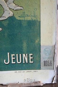 Ancien Carton publicitaire ABSINTHE DE PONTARLIER-DENISET JEUNE-CARTON PUB 54/37