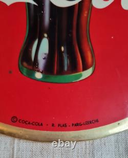 Ancien Glacoide Publicitaire Coca Cola Rond Cafe Bistro