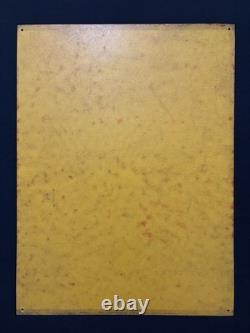 Ancien Panneau en Fibre, SHELL BERRE 1965. Dim 80 x 60 cm. Automobilia