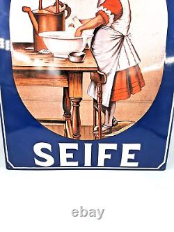 Ancien Sunlight Savon Plaque de Publicité Panneau Publicitaire Voûté Vintage
