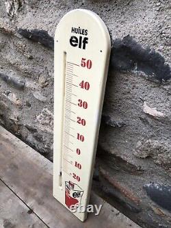 Ancien Thermomètre ELF (67cm) -no bidon tole thermometre burette renault carton