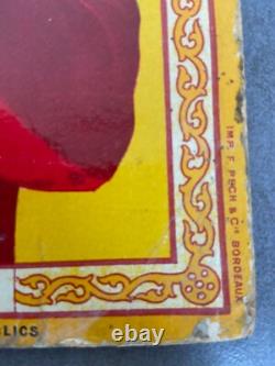 Ancien carton MOUTARDE DIAPHANE no plaque émaillée boîte tôle maggi kub oxo