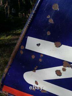 Ancien panneau de signalisation émaillé 1920 /1930, email Japy, Plaque émaillée