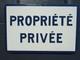 Ancien plaque émaillée PROPRIETE PRIVEE plaque émaillée enamel road sign XXL