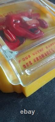 Ancien ramasse monnaie publicitaire vache qui rit no plaque émaillée gerrer