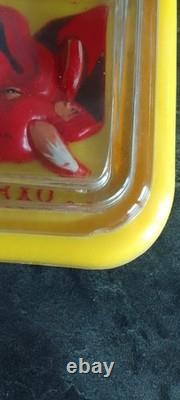 Ancien ramasse monnaie publicitaire vache qui rit no plaque émaillée gerrer