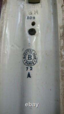 Ancien thermomètre publicitaire faience HB choisy le roi no plaque emaillee