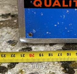 Ancien thermomètre tôle litho ORANGINA Villemot Jost n plaque émaillée soda bar
