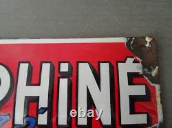 Ancienne Et Originale Plaque Emaillee Le Dauphine Libere