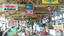 Ancienne PLAQUE EMAILLE MOBIL OIL PEGASE ART FRANCE, AUTO. MOTO. GARAGE.no copie