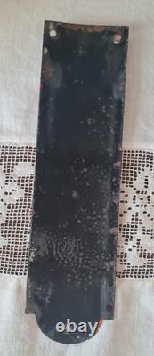 Ancienne Petite Plaque De Porte Emaillee De Proprete Lustucru
