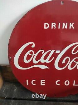Ancienne PlaQue Émaillée Coca Cola