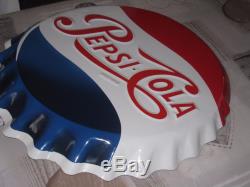 Ancienne Plaque Capsule Emaillee Pepsi Cola