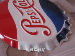 Ancienne Plaque Capsule Emaillee Pepsi Cola