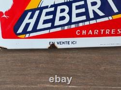 Ancienne Plaque Emaillee Beauce Aliment Hebert Chartres Emaillerie Strasbourg
