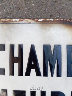 Ancienne Plaque Emaillee Bombee Chambres Meublees Avec Cuisines