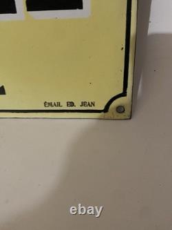 Ancienne Plaque Émaillée Bombée D'agence La Rurale Assurance Signée Edmond Jean