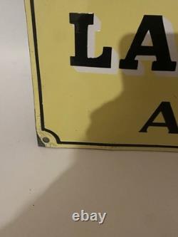 Ancienne Plaque Émaillée Bombée D'agence La Rurale Assurance Signée Edmond Jean